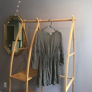 H&M Brown Long Sleeve Dress